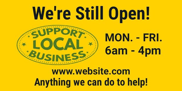 Picture of 4ft x 8ft - Banner - Support Local - 03