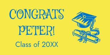 Picture of 3ft x 6ft - Banner - Graduation - 01