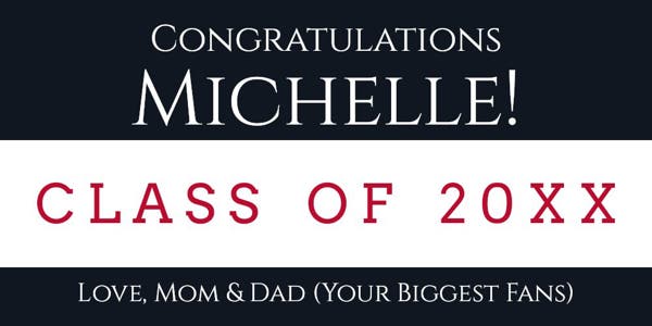 Picture of 3ft x 6ft - Banner - Graduation - 04