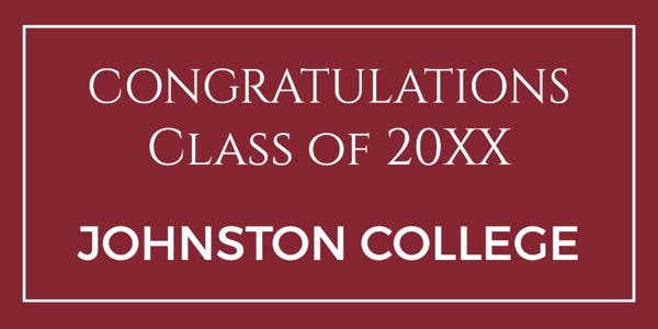 Picture of 3ft x 6ft - Banner - Graduation - 06