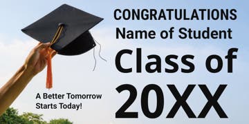 Picture of 4ft x 8ft - Banner - Graduation - 02