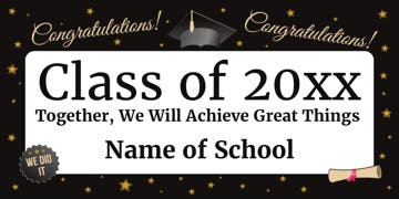 Picture of 4ft x 8ft - Banner - Graduation - 04