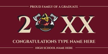 Picture of 4ft x 8ft - Banner - High School - 01