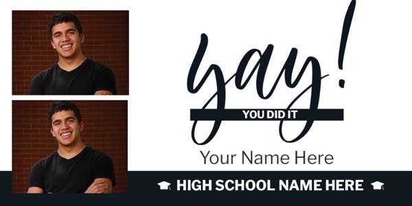 Picture of 4ft x 8ft - Banner - High School Photo - 03