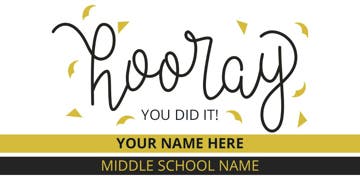 Picture of 4ft x 8ft - Banner - Middle School - 03