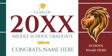 Picture of 4ft x 8ft - Banner - Middle School - 05