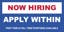 Picture of 3ft x 6ft - Banner - Now Hiring - 13