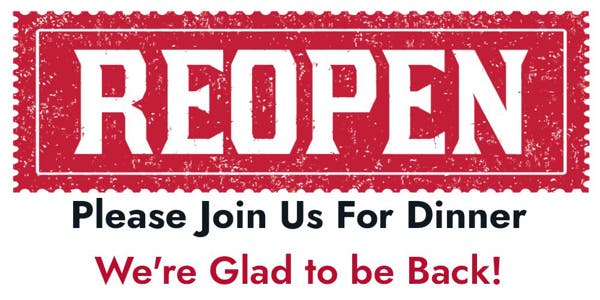 Picture of 4ft x 8ft - Banner - We Are Re-Opened - 01 