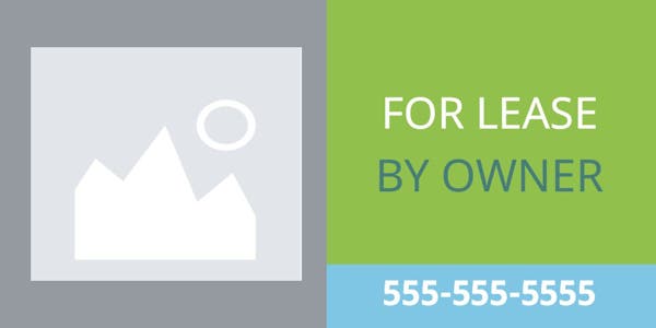 Picture of 3ft x 6ft - Banner - For Lease - 11