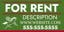Picture of 3ft x 6ft - Banner - For Lease - 17