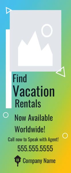 Picture of Retractable Banner - Real Estate-Rent - 02