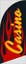 Picture of 6ft x 2ft - Feather Flag - Casino - 01