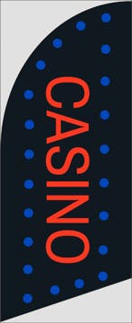 Picture of 6ft x 2ft - Feather Flag - Casino - 05