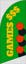 Picture of 6ft x 2ft - Feather Flag - Casino - 07