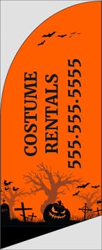 Picture of 6ft x 2ft - Feather Flag - Entertainment - 07