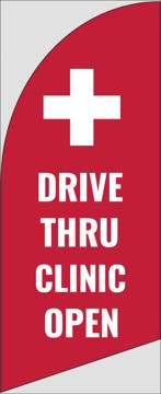 Picture of 6ft x 2ft - Feather Flag - Health Services - 04