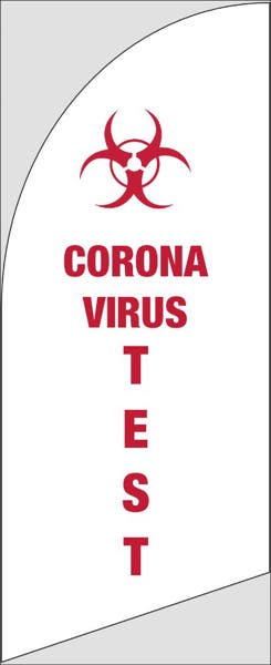 Picture of 6ft x 2ft - Feather Flag - Health Services - 06