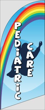 Picture of 6ft x 2ft - Feather Flag - Health Services - 13