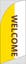 Picture of 6ft x 2ft - Feather Flag -  Welcome - 06