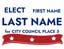 Picture of 18" x 24" - Yard Sign - City Town Council - 05