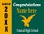 Picture of 18" x 24" - Yard Sign -  High School - 07