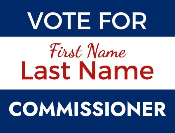 Picture of 18" x 24" - Yard Sign - Local Campaign - 34