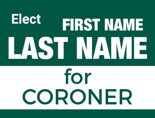 Picture of 18" x 24" - Yard Sign - Local Campaign - 37