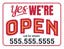Picture of 18" x 24" - Yard Sign - Now Open - 04