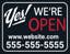 Picture of 18" x 24" - Yard Sign - Now Open - 09