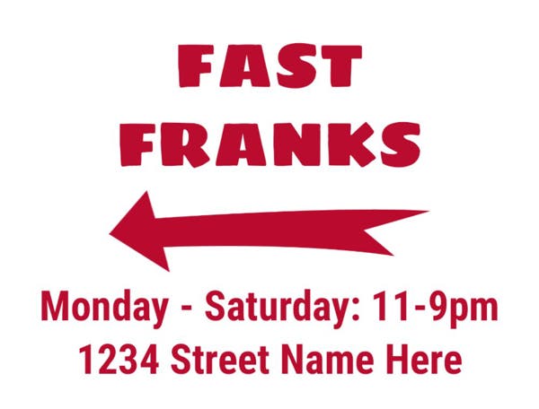 Picture of 18" x 24" - Yard Sign - Restaurants - 12