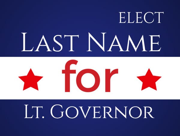 Picture of 18" x 24" - Yard Sign - State Campaign - 12