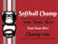 Picture of 18" x 24" - Yard Sign - Softball - 02