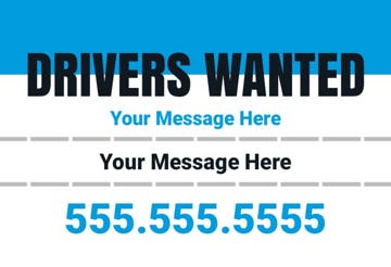 Picture of 12" x 18" - Car Magnet - Now Hiring - 05