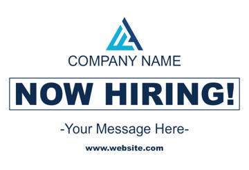 Picture of 12" x 18" - Car Magnet - Now Hiring - 08