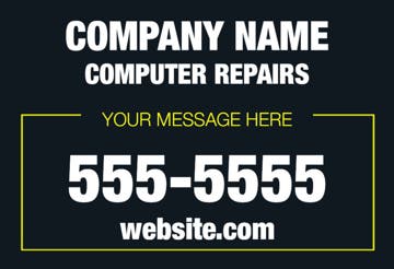 Picture of 12" x 18" - Car Magnet - IT Services - 02