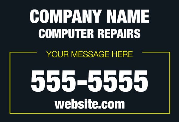 Picture of 12" x 18" - Car Magnet - IT Services - 02