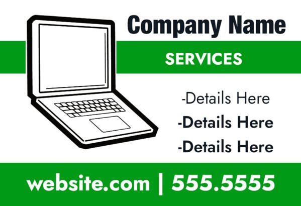 Picture of 12" x 18" - Car Magnet - IT Services - 05