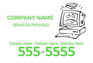 Picture of 12" x 18" - Car Magnet - IT Services - 09