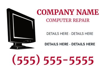 Picture of 12" x 18" - Car Magnet - IT Services - 13