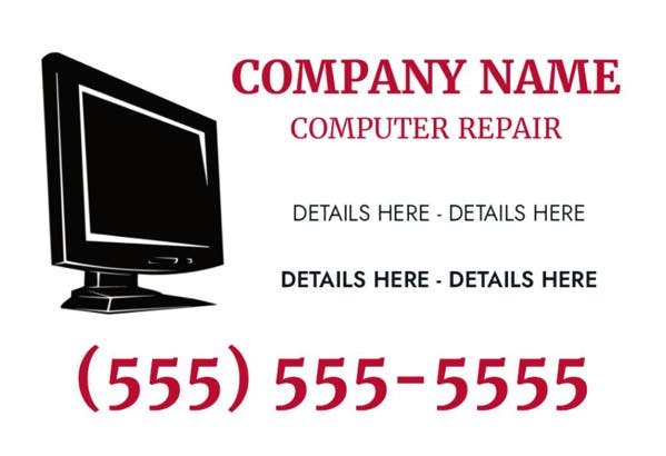 Picture of 12" x 18" - Car Magnet - IT Services - 13