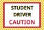 Picture of 12" x 18" - Car Magnet - Student Driver - 02