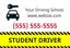 Picture of 12" x 18" - Car Magnet - Student Driver - 03