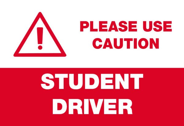 Picture of 12" x 18" - Car Magnet - Student Driver - 04