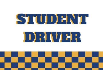 Picture of 12" x 18" - Car Magnet - Student Driver - 05