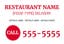 Picture of 12" x 18" - Car Magnet - Restaurant - 05