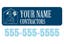 Picture of 12" x 18" - Car Magnet - Contractor - 23