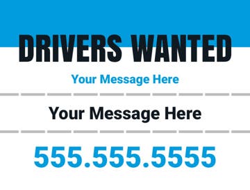 Picture of 18" x 24" - Car Magnet - Now Hiring - 01