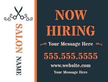 Picture of 18" x 24" - Car Magnet - Now Hiring - 03