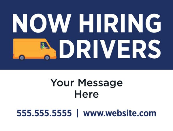 Picture of 18" x 24" - Car Magnet - Now Hiring - 07