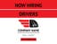 Picture of 18" x 24" - Car Magnet - Now Hiring - 08